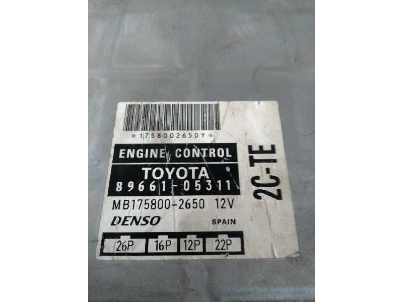 Recambio de centralita motor uce para toyota avensis berlina (t 22) referencia OEM IAM 8966105311 MB1758002650 2CTE