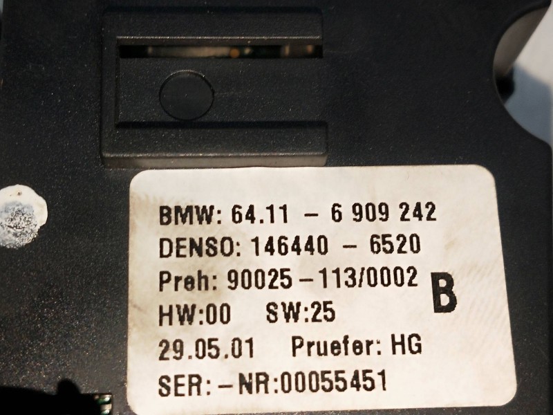 Recambio de mando calefaccion / aire acondicionado para bmw serie 5 touring (e39) 520d referencia OEM IAM 64116909242 1464406520