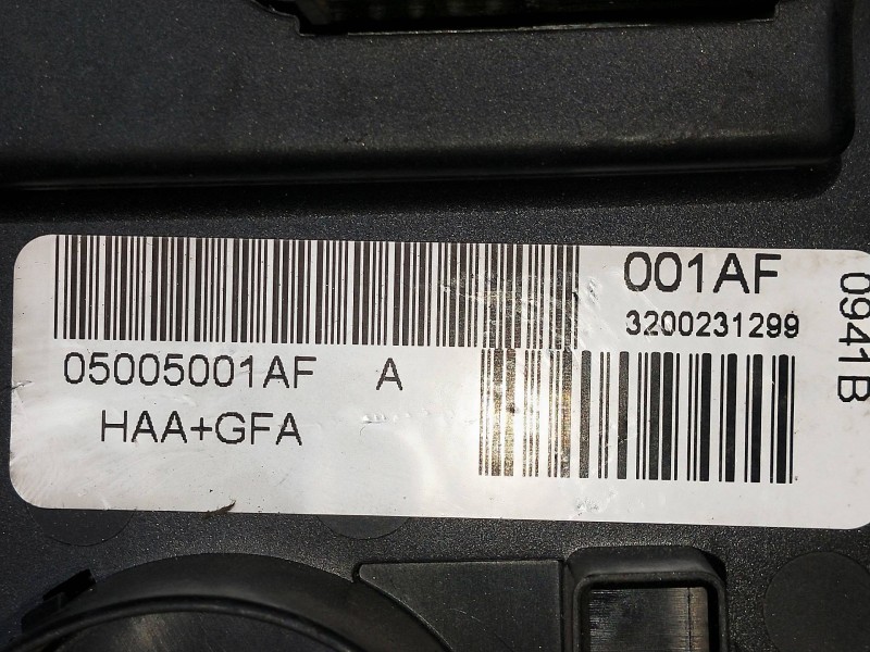 Recambio de mando calefaccion / aire acondicionado para chrysler voyager (rg) 2.5 crd cat referencia OEM IAM 05005001AF 32002312