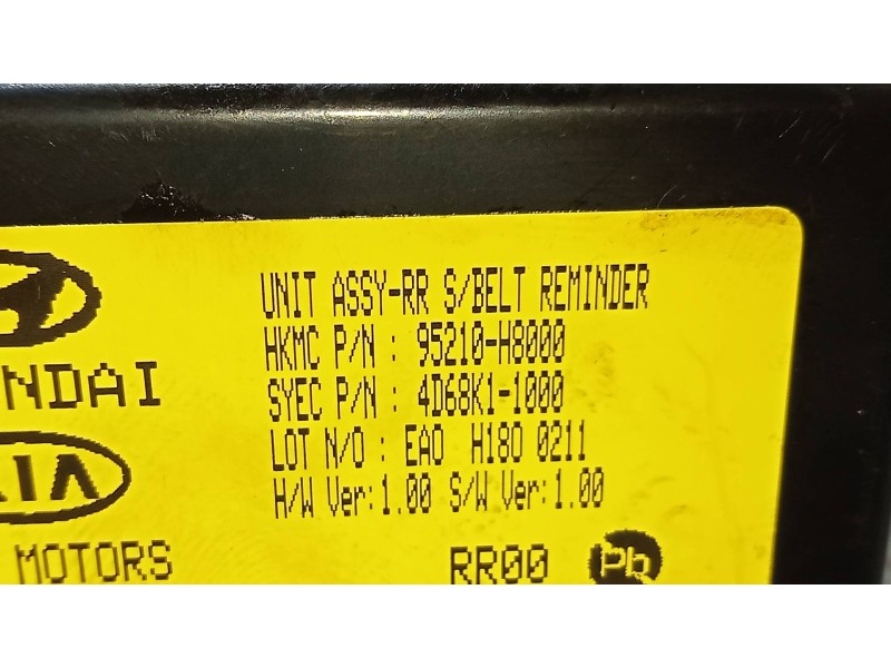 Recambio de modulo electronico para kia rio (yb) drive referencia OEM IAM 95210H8000  