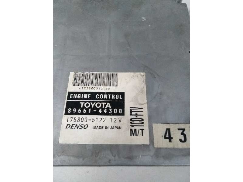 Recambio de centralita motor uce para toyota avensis verso (m20) 2.0 turbodiesel cat referencia OEM IAM 8966144300 1758005122 1C