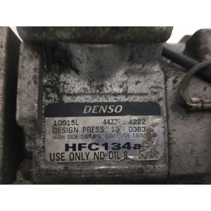 Recambio de compresor aire acondicionado para toyota avensis verso (m20) 2.0 turbodiesel cat referencia OEM IAM 4472204222 10S15