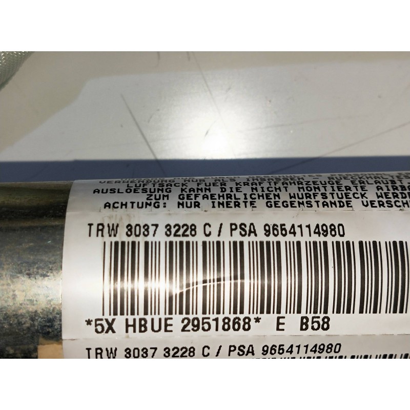 Recambio de airbag cortina delantero derecho para citroen c4 picasso sx referencia OEM IAM 30373228C  