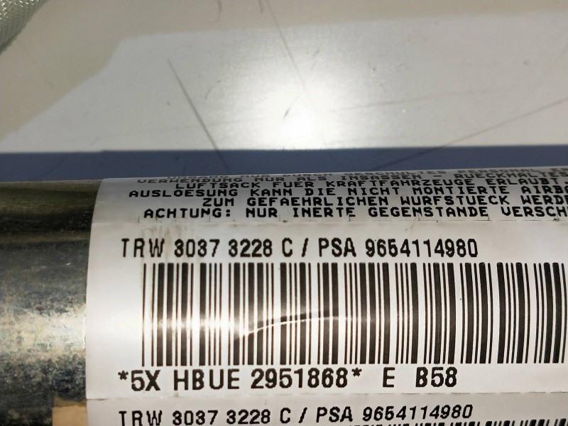 Recambio de airbag cortina delantero derecho para citroen c4 picasso sx referencia OEM IAM 30373228C  