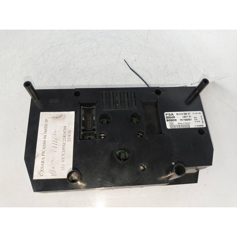 Recambio de mando calefaccion / aire acondicionado para citroen xsara picasso 1.6 hdi 90 sx top referencia OEM IAM 96514030XT F0