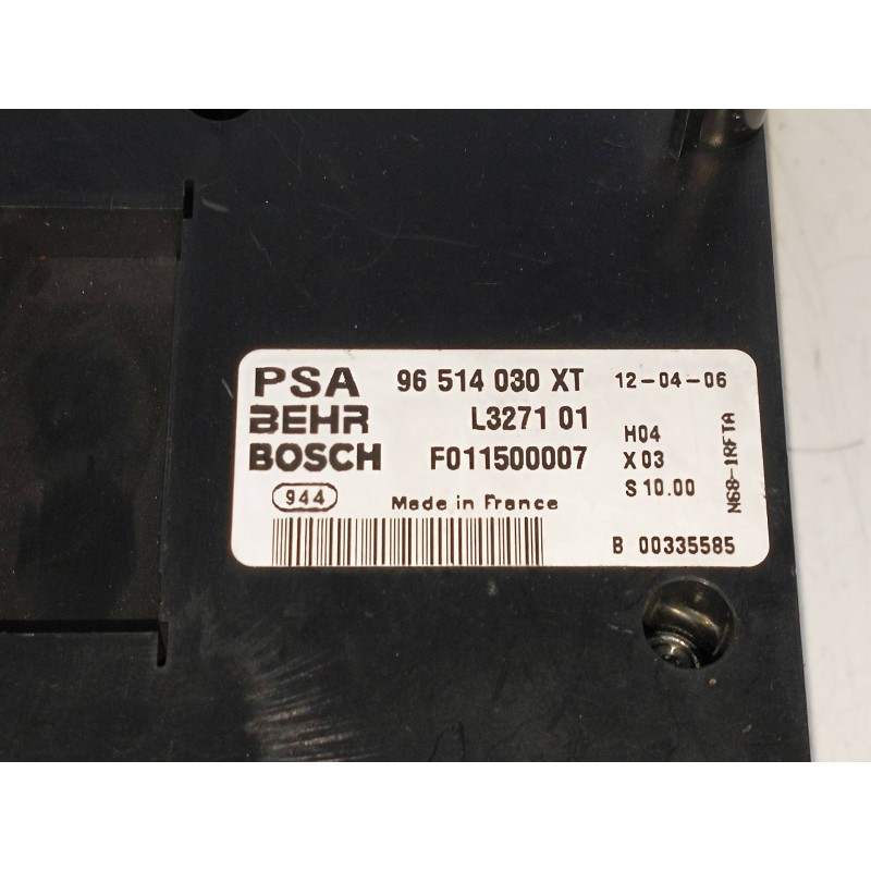 Recambio de mando calefaccion / aire acondicionado para citroen xsara picasso 1.6 hdi 90 sx top referencia OEM IAM 96514030XT F0