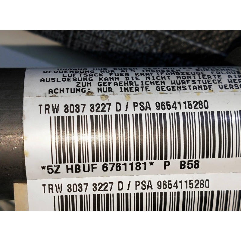 Recambio de airbag cortina delantero izquierdo para citroen c4 picasso avatar referencia OEM IAM 30373227D  