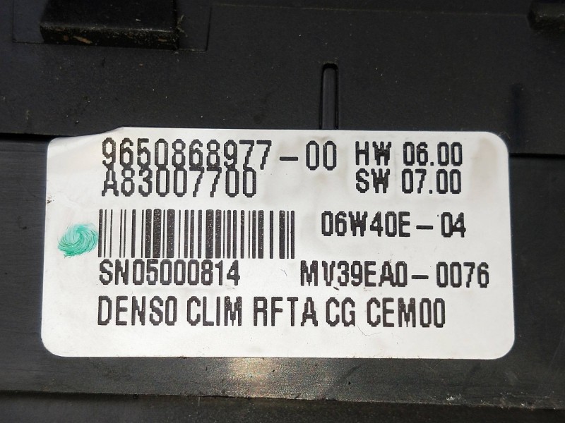 Recambio de mando calefaccion / aire acondicionado para citroen c4 picasso referencia OEM IAM 965086897700 A83007700 