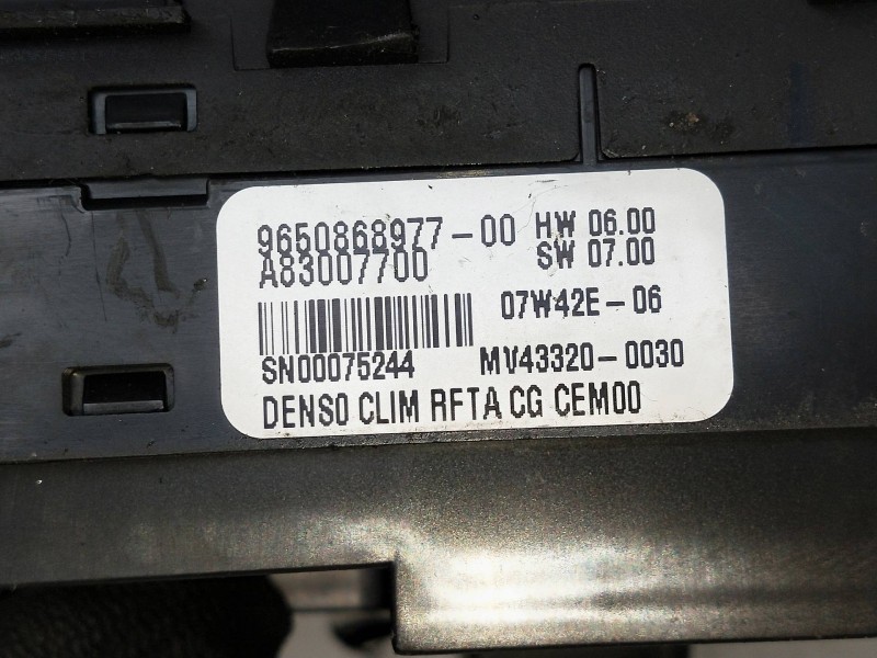 Recambio de mando calefaccion / aire acondicionado para citroen c4 picasso sx referencia OEM IAM 965086897700 A8300770 
