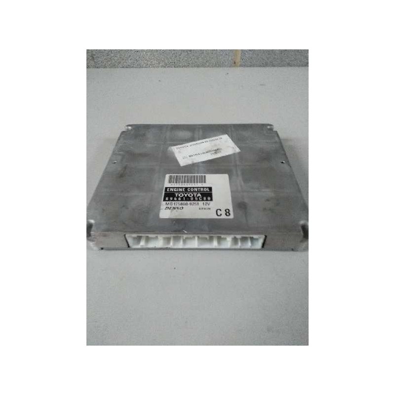 Recambio de centralita motor uce para toyota avensis berlina (t25) 2.2 d-4d cat referencia OEM IAM 8966105C80 MB1758009251 C8