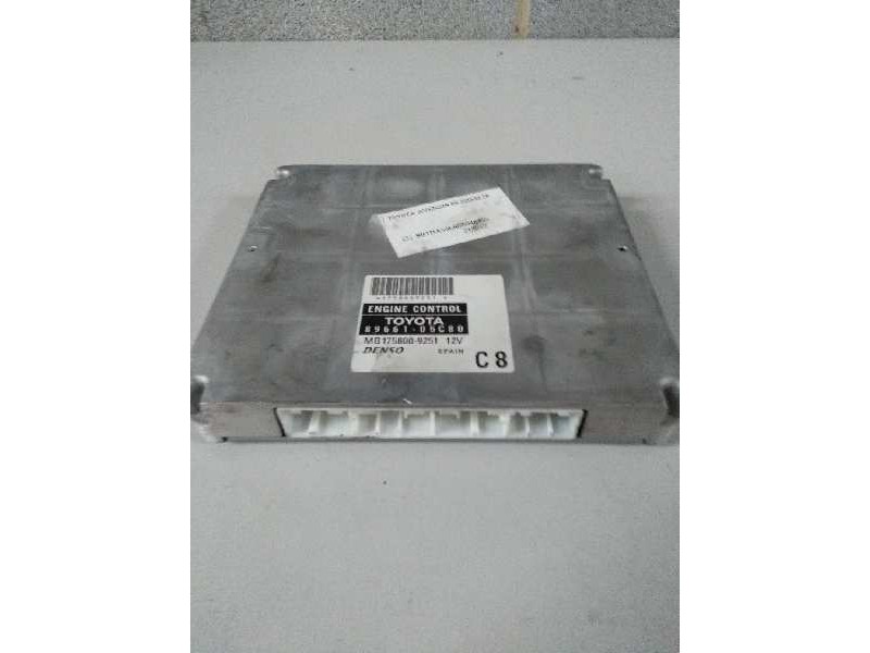Recambio de centralita motor uce para toyota avensis berlina (t25) 2.2 d-4d cat referencia OEM IAM 8966105C80 MB1758009251 C8