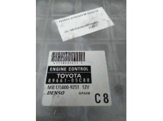 Recambio de centralita motor uce para toyota avensis berlina (t25) 2.2 d-4d cat referencia OEM IAM 8966105C80 MB1758009251 C8 2