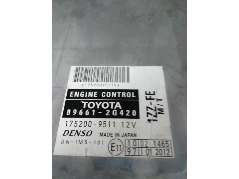 Recambio de centralita motor uce para toyota celica (t23) 1.8 referencia OEM IAM 896612G420 1752009511 1ZZFE MT