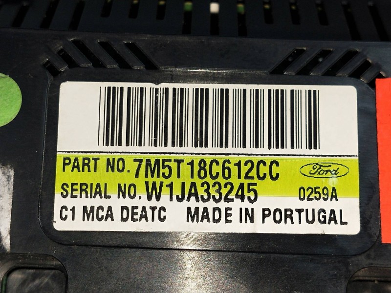 Recambio de mando calefaccion / aire acondicionado para ford focus lim. (cb4) business referencia OEM IAM 7M5T18C612CC  