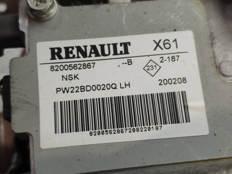 Recambio de columna direccion para renault kangoo authentique referencia OEM IAM 8200562867B 8200562867 