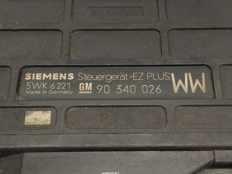 Recambio de centralita motor uce para opel kadett e gl berlina referencia OEM IAM 5WK6221 90340026 WW