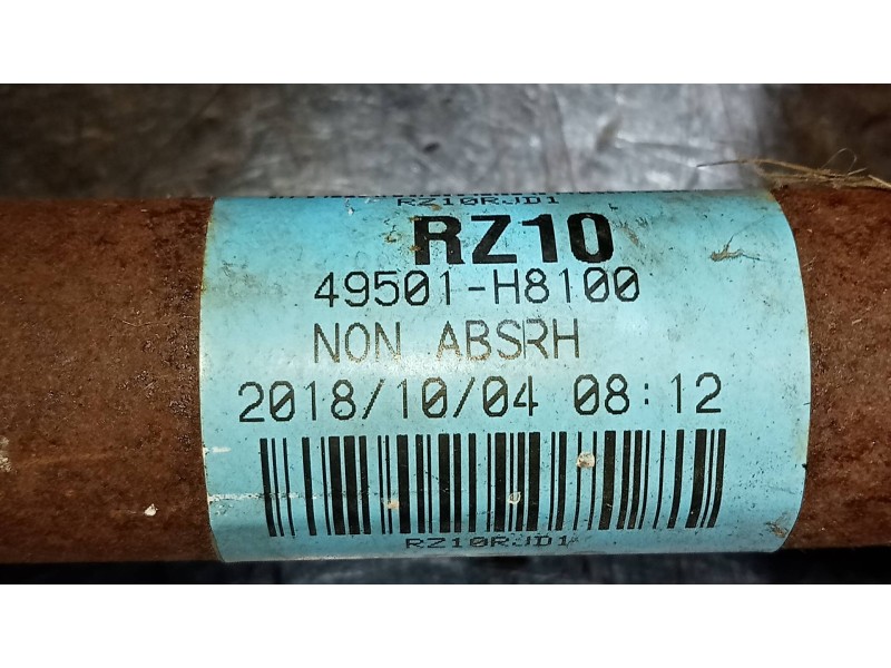 Recambio de transmision delantera derecha para kia rio (yb) drive referencia OEM IAM 49501H8100  