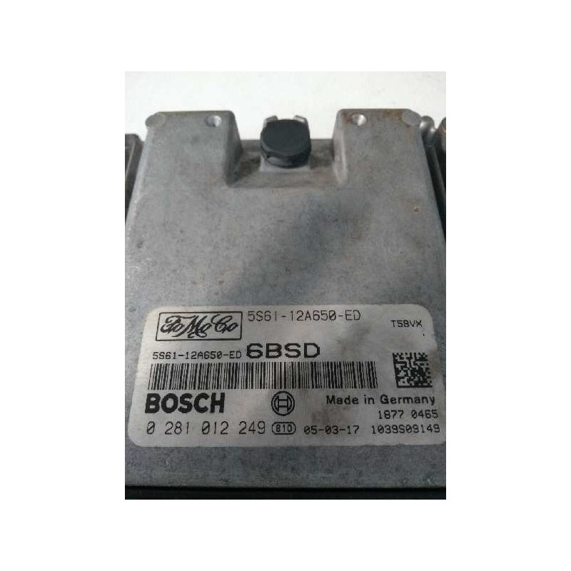 Recambio de centralita motor uce para ford fiesta (cbk) 1.6 tdci cat referencia OEM IAM 0281012249 5S6112A650ED 6BSD