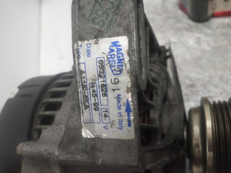 Recambio de alternador para fiat brava (182) 16v 80 sx referencia OEM IAM 66321626   Recambio de alternador para fiat brava (182) 16v 80 sx referencia OEM IAM 66321626