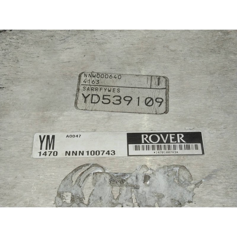 Recambio de centralita motor uce para mg rover serie 25 (rf) classic (5-ptas.) referencia OEM IAM NNN100743 A0047 NNW000640 YD53