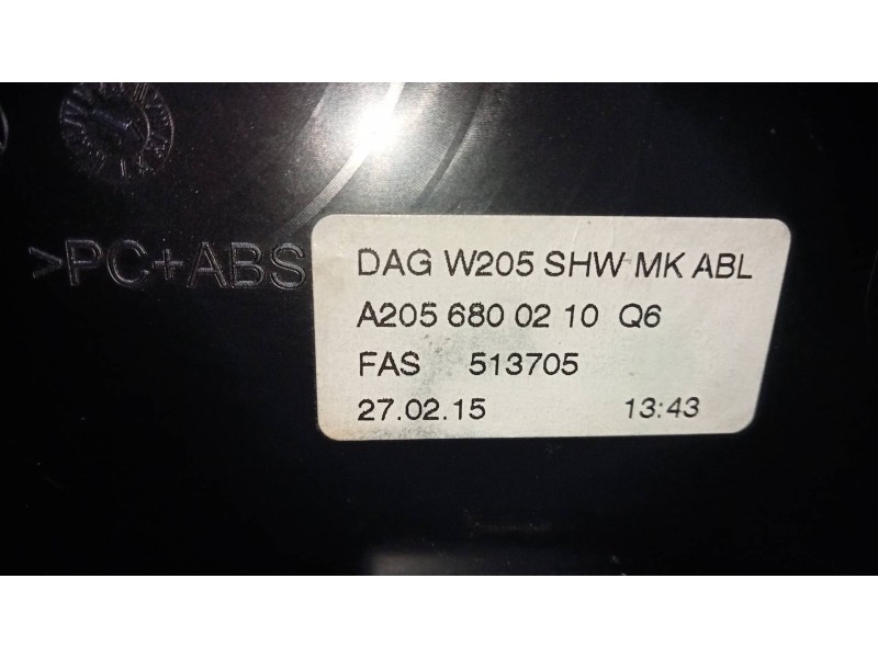 Recambio de mando calefaccion / aire acondicionado para mercedes clase c (w205) lim. c 250 cgi (205.045) referencia OEM IAM A205