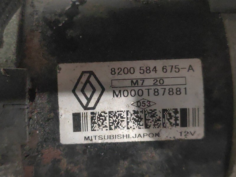 Recambio de motor arranque para renault kangoo authentique referencia OEM IAM M000T87881 8200584675A 