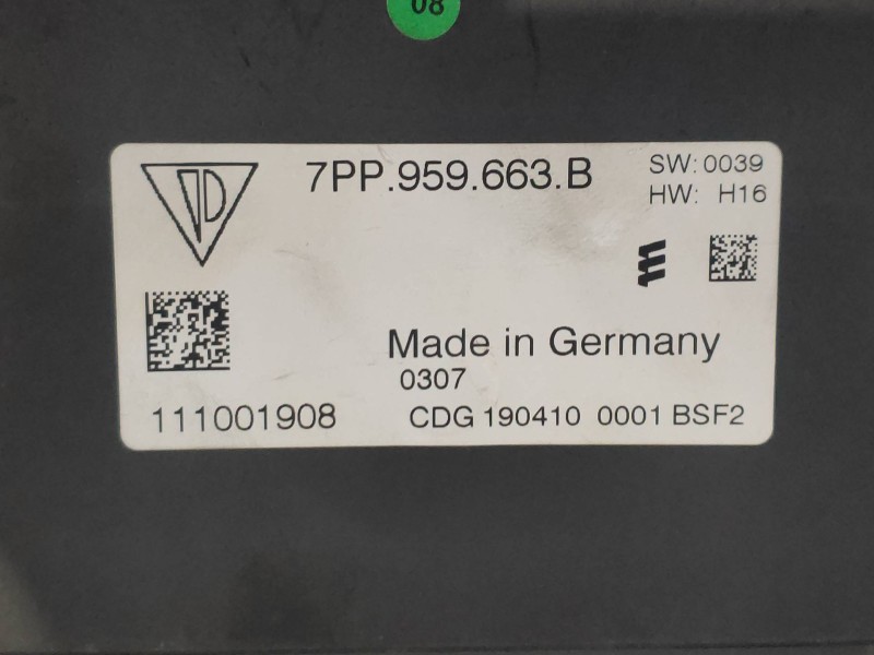 Recambio de modulo electronico para volkswagen touareg (7p5) v6 tdi bluemotion referencia OEM IAM 7PP959663B 111001908 