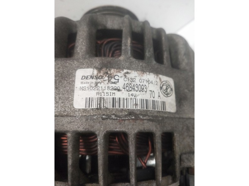 Recambio de alternador para fiat panda (169) 1.2 8v natural power dynamic referencia OEM IAM 46843093 DENSO  Recambio de alternador para fiat panda (169) 1.2 8v natural power dynamic referencia OEM IAM 46843093 DENSO