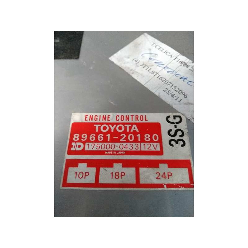 Recambio de centralita motor uce para toyota celica gt 2.0 referencia OEM IAM 8966120180 1750000433 3SG 10P 18P 24P