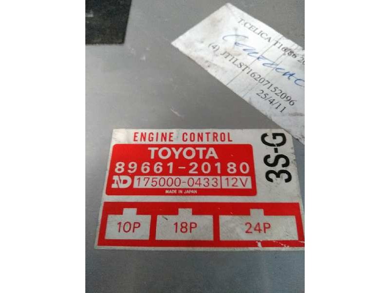 Recambio de centralita motor uce para toyota celica gt 2.0 referencia OEM IAM 8966120180 1750000433 3SG 10P 18P 24P