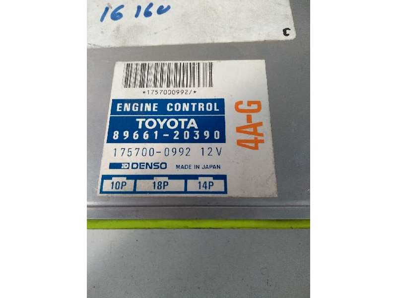 Recambio de centralita motor uce para toyota celica gt 1.6 referencia OEM IAM 8966120390 1757000992 4AG 10P 18P 14P Recambio de centralita motor uce para toyota celica gt 1.6 referencia OEM IAM 8966120390 1757000992 4AG 10P 18P 14P