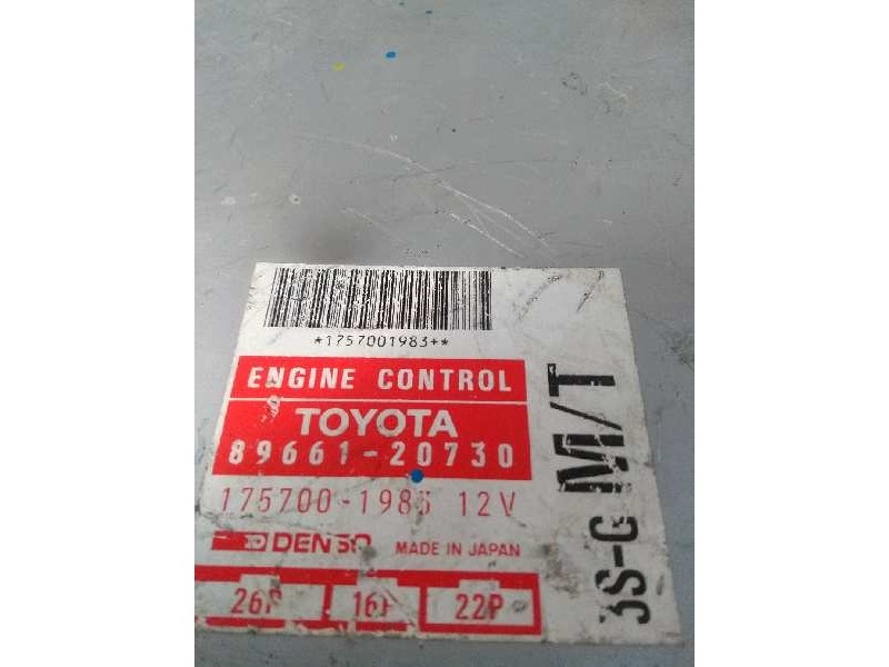 Recambio de centralita motor uce para toyota carina (t19) referencia OEM IAM 8966120730 1757001983 3SG MT 26P 16P 22P Recambio de centralita motor uce para toyota carina (t19) referencia OEM IAM 8966120730 1757001983 3SG MT 26P 16P 22P