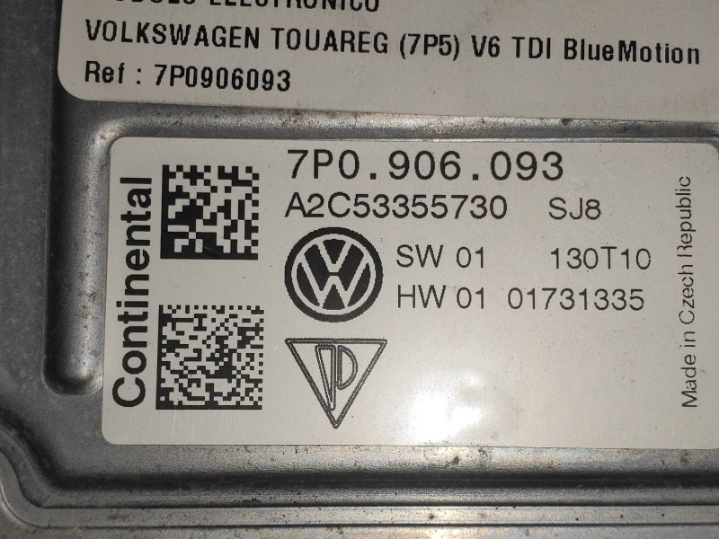 Recambio de modulo electronico para volkswagen touareg (7p5) v6 tdi bluemotion referencia OEM IAM 7P0906093 A2C53355730 