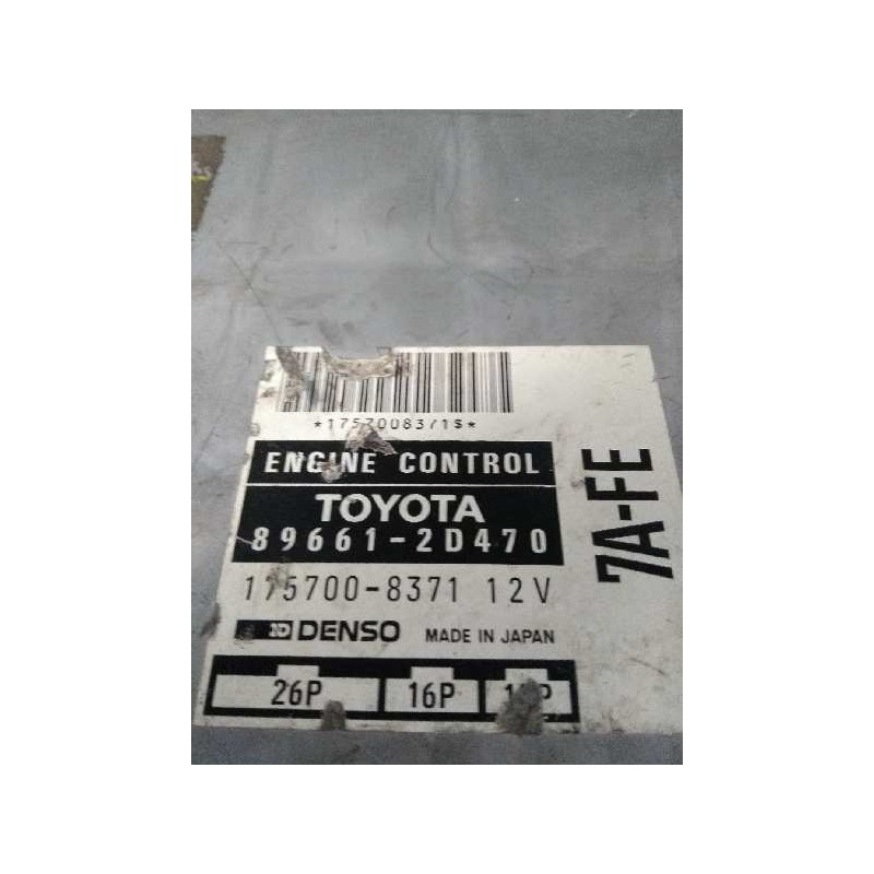 Recambio de centralita motor uce para toyota celica (t20) referencia OEM IAM 896612D470 1757008371 7AFE 26P 16P 12P