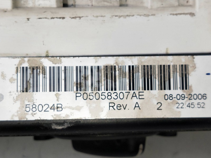 Recambio de mando calefaccion / aire acondicionado para dodge caliber 2.0 16v crd cat referencia OEM IAM P05058307AE   Recambio de mando calefaccion / aire acondicionado para dodge caliber 2.0 16v crd cat referencia OEM IAM P05058307AE