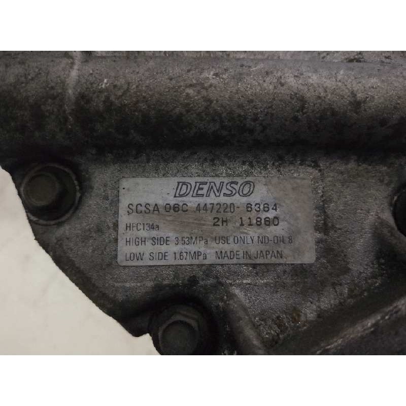 Recambio de compresor aire acondicionado para toyota corolla (e12) 1.6 16v referencia OEM IAM 4472206364 SCSA06C 