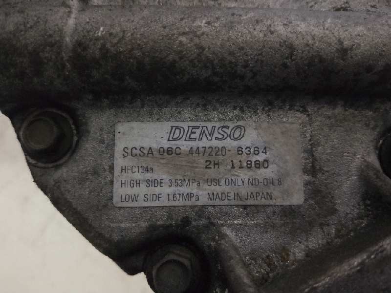 Recambio de compresor aire acondicionado para toyota corolla (e12) 1.6 16v referencia OEM IAM 4472206364 SCSA06C 