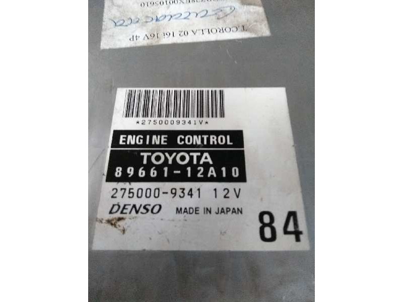 Recambio de centralita motor uce para toyota corolla (e12) 1.6 16v referencia OEM IAM 8966112A10 2750009341 84