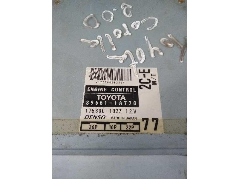 Recambio de centralita motor uce para toyota corolla (e11) referencia OEM IAM 896611A770 1758001823 2CE MT 26P 16P 22P 77