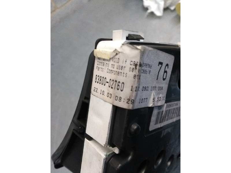 Recambio de cuadro instrumentos para toyota corolla (e12) 2.0 turbodiesel cat referencia OEM IAM 8380002760 110080107004 