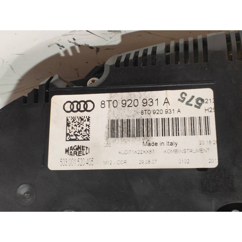 Recambio de cuadro instrumentos para audi a5 coupe (8t) 3.0 tdi quattro referencia OEM IAM 8T0920931A 503001520405 8T0920900RX