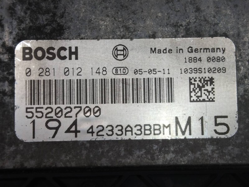 Recambio de centralita motor uce para fiat croma (194) 1.9 16v multijet dynamic referencia OEM IAM 0281012148 55202700 
