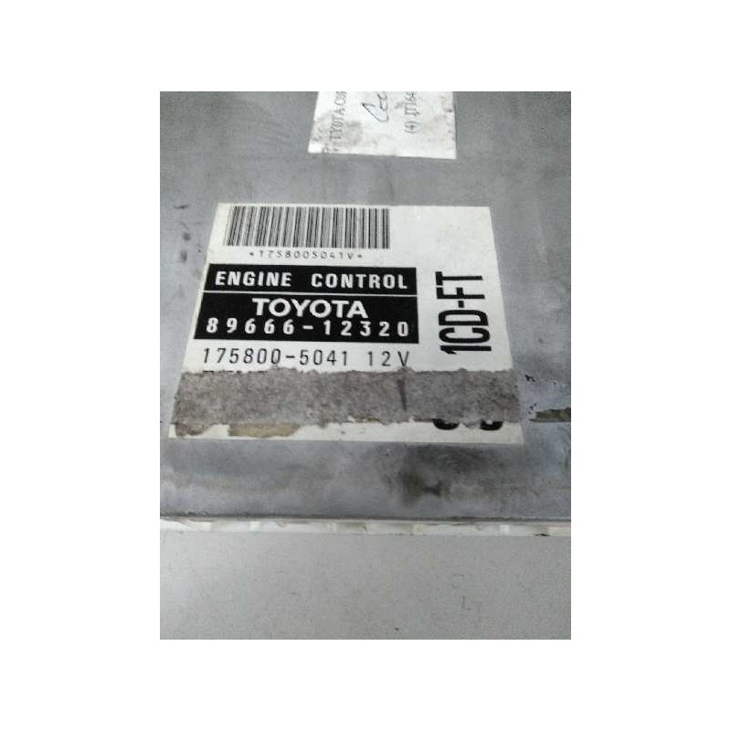 Recambio de centralita motor uce para toyota corolla (e11) 2.0 turbodiesel cat referencia OEM IAM 8966612320 1758005041 1CDFT