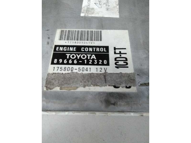 Recambio de centralita motor uce para toyota corolla (e11) 2.0 turbodiesel cat referencia OEM IAM 8966612320 1758005041 1CDFT