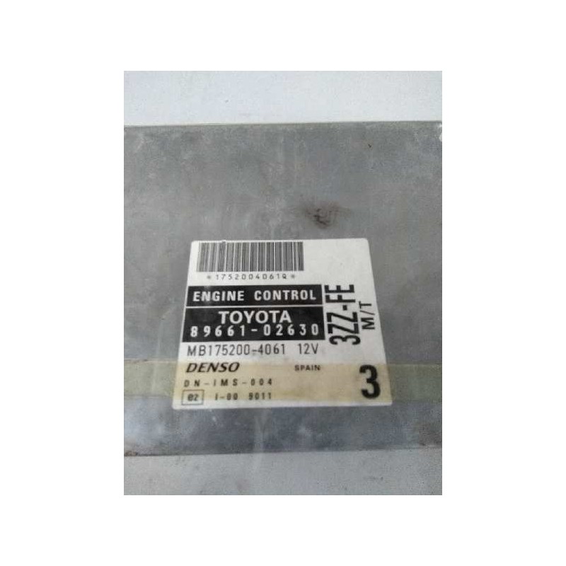 Recambio de centralita motor uce para toyota corolla (e11) 1.6 16v referencia OEM IAM 8966102630 MB1752004061 3ZZFE MT 3