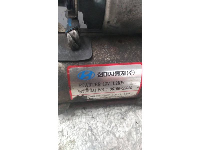 Recambio de motor arranque para hyundai sonata (nf) 2.4 style referencia OEM IAM 3610025020 DELCO 