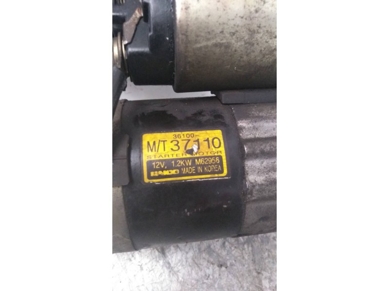 Recambio de motor arranque para hyundai sonata (y4) 2.5i v6 gls referencia OEM IAM MT37110 MANDO 