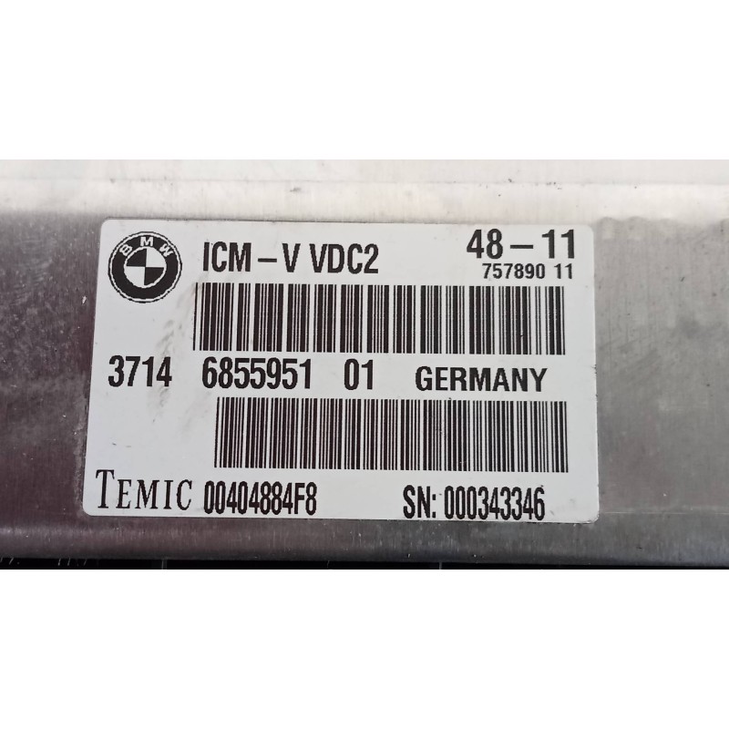 Recambio de centralita motor uce para bmw serie 5 lim. (f10) 535d xdrive referencia OEM IAM 37146855951 00404884F8 75789011 ICMV