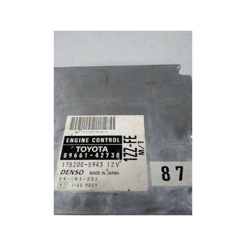 Recambio de centralita motor uce para toyota rav 4 (a2) 1.8 16v cat referencia OEM IAM 8966142730 1752005943 1ZZFE MT 87