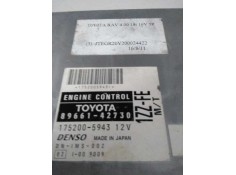 Recambio de centralita motor uce para toyota rav 4 (a2) 1.8 16v cat referencia OEM IAM 8966142730 1752005943 1ZZFE MT 87 2